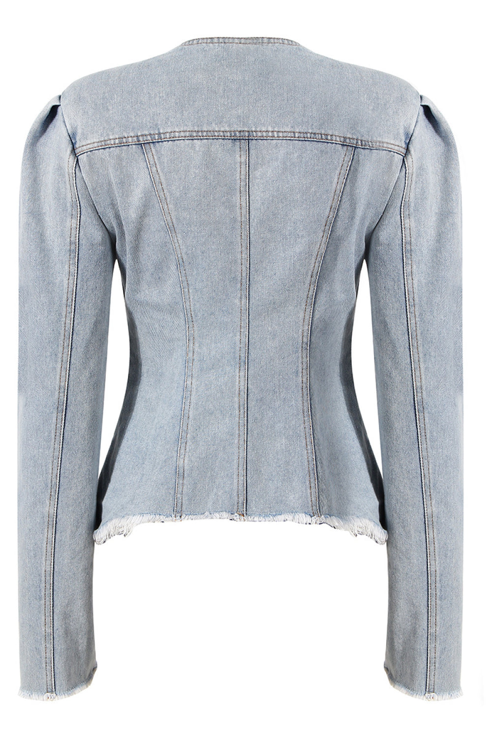 Dream Architect Lace-Up Denim Top